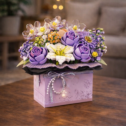 Buquê de flores com Led