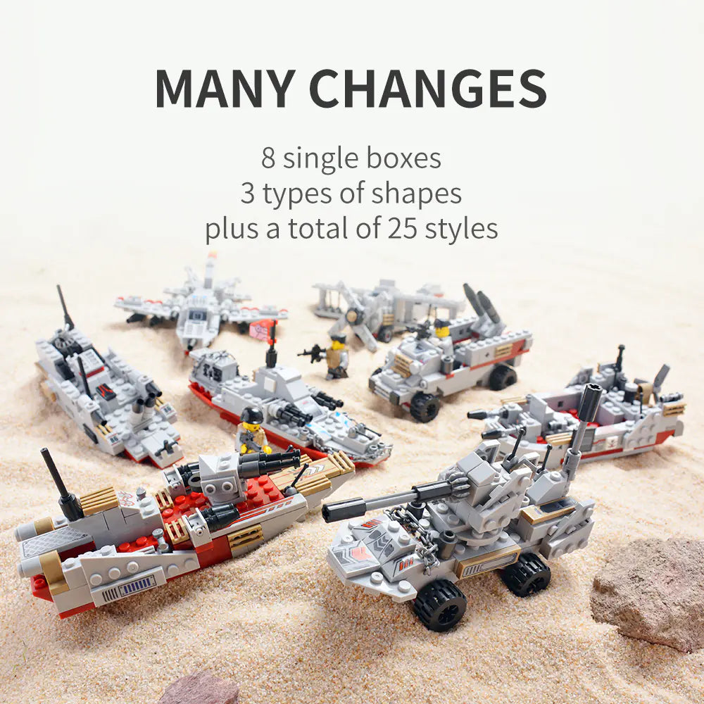 8-in-1 Military Battleship